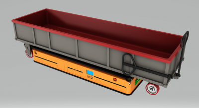 AGV智能轉(zhuǎn)運(yùn)硅棒料車(chē)